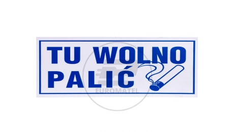 Tabliczka ostrzegawcza /Tu wolno palić/ 50/T/P