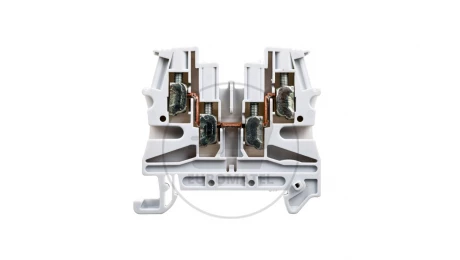 Złączka szynowa 2-przewodowa 4mm2 szara VIKING 037169
