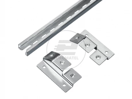 Szyny wsporcze do kabli do płyt montażowych, długość 499mm, do szafy o szer. 600