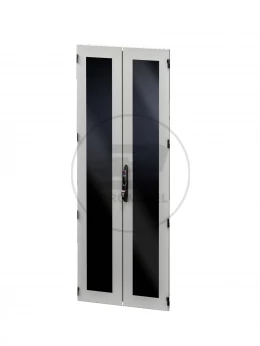 Drzwi przeszklone z blachy stalowej, dzielone pionowo, do VX IT, 800x2200 mm, RA
