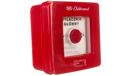 Wyłącznik alarmowy 2Z 12A /WYŁĄCZNIK GŁÓWNY/ IP55 WG-2s 921441