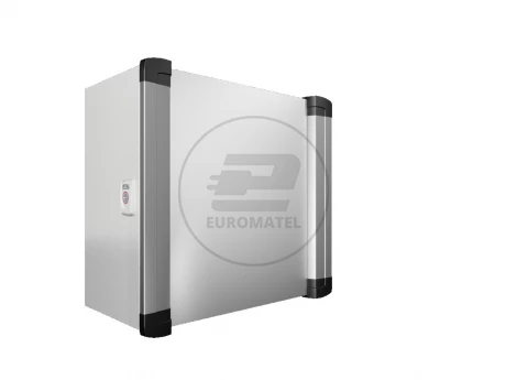 Obudowa obsługi AX z uchwytami, SxWxG 380x380x210mm, dostęp serwisowy od przodu