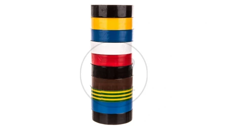 Taśma izolacyjna 19mm x 20m PCV multikolor F61999 /10szt./
