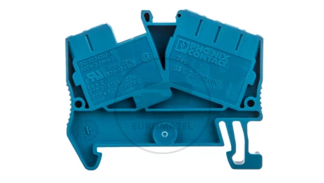 Listwa zaciskowa przepustowa 3-przewodowa 0,08-4mm2 niebieska długość 51mm STS 2,5-TWIN BU 3036275