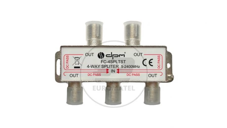 Rozdzielacz sygnału SAT splitter 1x F / 4x F FC4SPLTST