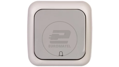 PALMIYE Przycisk /dzwonek/ IP54 szary 90555506