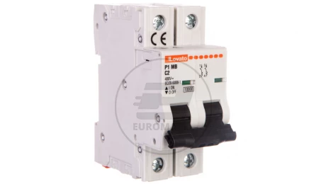 Wyłącznik nadprądowy 2P C 2A 10kA P1MB2PC02