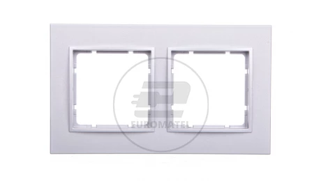 Berker B.7 Ramka podwójna aluminium mat 10126424