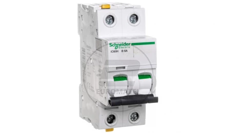 Wyłącznik nadprądowy 2P B 6A 10kA AC iC60H-B6-2 A9F06206