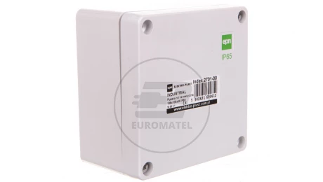INDUSTRIAL Puszka hermetyczna n/t 105x105x66 IP65 szara 2701-00