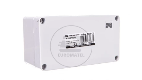 INDUSTRIAL Puszka hermetyczna n/t 135x74x72 IP65 szara 2705-00