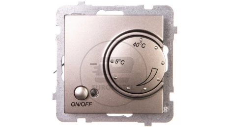 AS Regulator temperatury /czujnik napowietrzny/ satyna light RTP-1GN/m/45