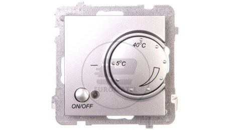 AS Regulator temperatury /czujnik napowietrzny/ srebro RTP-1GN/m/18