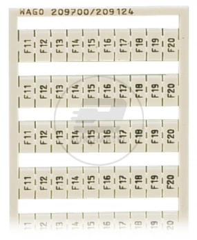 Ramka z oznacznikami 10x F1-F10 biała 209-787 /5szt./