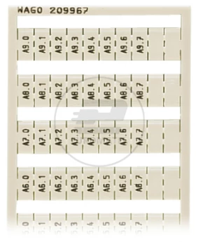 Ramka z oznacznikami A0,0-A9,7 209-967 /5szt./