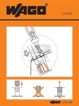 Etykieta z instrukcją obsługi dla grup 280 do 281 / 780 do 784 210-183 /100szt./