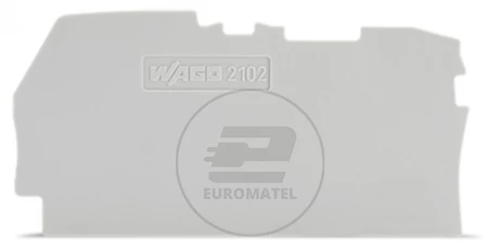 Ścianka końcowa 0,8mm szara 2102-1291 /25szt./