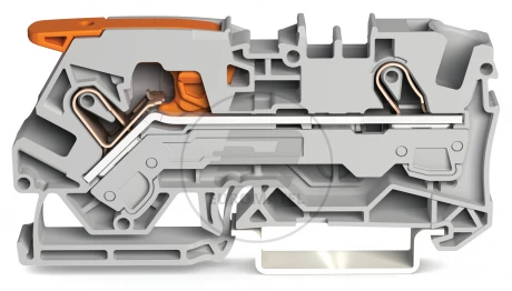 Złączka 2-przewodowa przelotowa 6mm2 szara 2106-1201 /25szt./