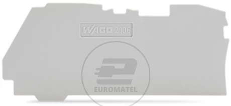 Ścianka końcowa 1mm szara 2106-1291 /25szt./