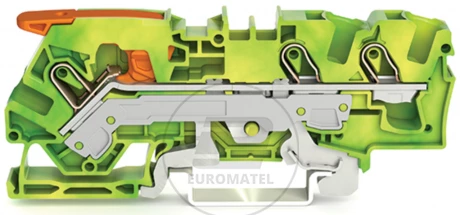 Złączka 3-przewodowa PE 6mm2 żółto-zielona 2106-1307 /25szt./