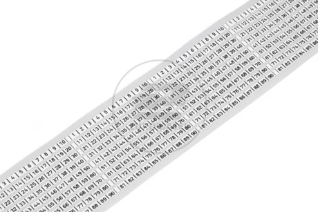 Pasek ciągły szerokość 2,3mm 9-torowy biały 210-831