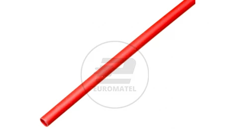 Rura termokurczliwa cienkościenna CR 1,6/0,8 - 1/16 czerwona /1m/ 8-7036 /100szt./