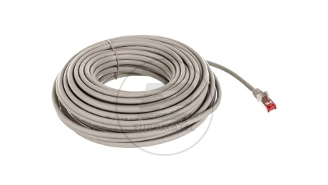Kabel krosowy patchcord S/FTP (PiMF) kat.6 LSZH szary 20m 50893