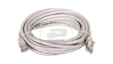 Kabel krosowy patchcord SF/UTP kat.5e CCA szary 5m 50147