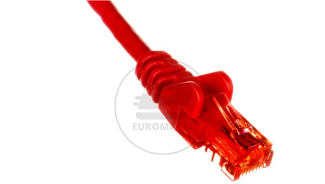Kabel krosowy patchcord U/UTP kat.6 CCA czerwony 2m 68401