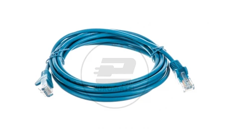 Kabel krosowy patchcord U/UTP kat.5e CCA niebieski 3m 68365