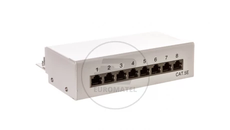 Ethernet patch panel STP kat.5e 8 portowy 68882