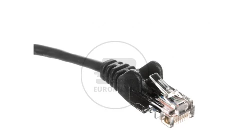 Kabel krosowy patchcord U/UTP kat.5e CCA czarny 3m 68649
