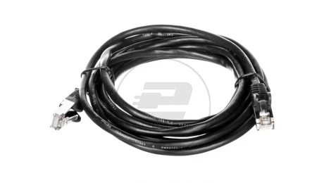 Kabel krosowy patchcord U/UTP kat.5e CCA czarny 10m 68645