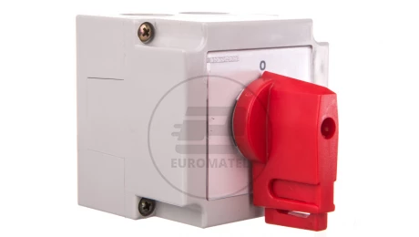 Łącznik krzywkowy 0-1 4P 10A w obudowie /+blokada/ 4G10-92-PK S6