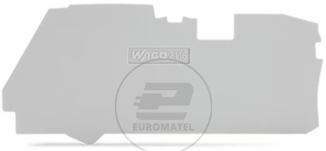 Ścianka końcowa 1mm szara 2116-1291 /25szt./