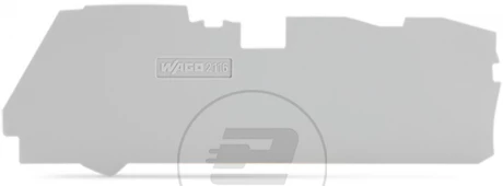 Ścianka końcowa 1mm do złączek 3-przewodowych szara 2116-1391 /25szt./