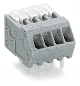 Listwa zaciskowa do płytek drukowanych 4-biegunowy pomarańczowa raster 2,54mm 218-504/000-012 /100szt./