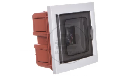 Rozdzielnica modułowa 1x4 podtynkowa drzwi transp. seria 630 IP40 154x160x80 szara EC63004