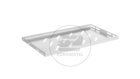 Półka do szaf 19 450/600mm szara LANBERG (1U/500x280mm udźwig do 20kg, montaż 4 punktowy) AK-1001-S