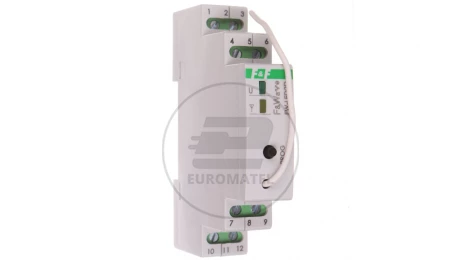 Radiowy dwukanałowy sterownik LED 12V - montaż DIN 10-16V DC FW-LED2D