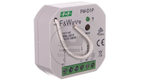 Radiowy ściemniacz uniwersalny 230V - montaż p/t 85-265V AC/DC FW-D1P