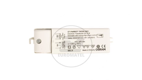 Zasilacz halogenowy 20-70W 230V 12V ET-PARROT 70 4008321111593