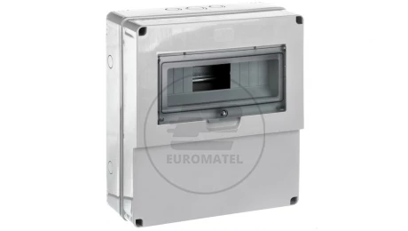Rozdzielnia budowlana pusta 12 mod.3 gniazda bez otworów szara EC69004