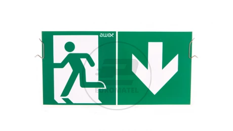 Plexa EXIT M + sprzężyny mocujące +piktogram PU31 PU41