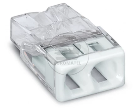 Szybkozłączka 2x 0,5-2,5mm2 transparentna 2273-202 /100szt./