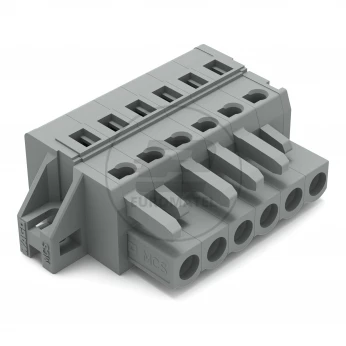 Gniazdo MCS-MIDI Classic 6-biegunowe szare raster 5mm 231-106/031-000