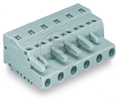 Gniazdo MCS-MIDI Classic 2-biegunowe szare raster 7,5mm 231-202/026-000 /100szt./