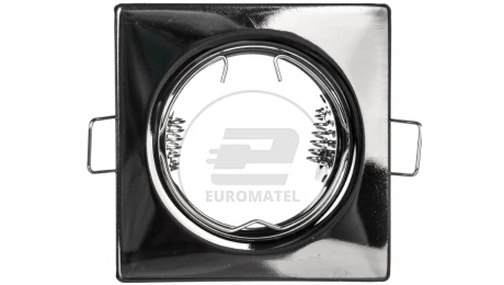 Sufitowa oprawa punktowa PARMA, IP20, kwadrat, czarny chrom
