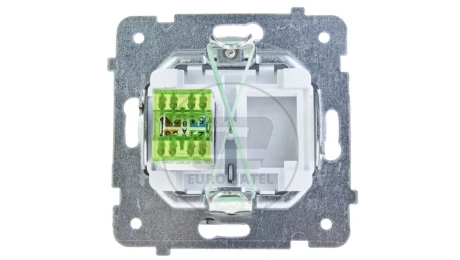 KARO Gniazdo komputerowe pojedyncze RJ45 kat.5e MMC czekoladowy metalik GPK-1S/K/m/40