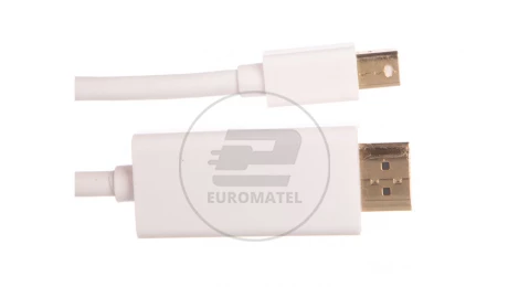 Kabel adapter mini DisplayPort 1.2 - HDMI 2m biały 52861